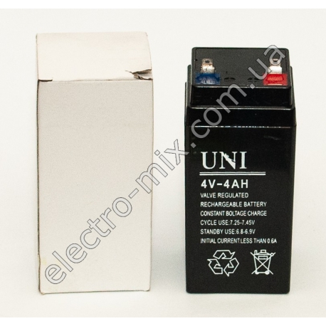 A680 Аккумулятор UNI 4В 4А