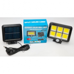 A832 Фонарик LED + датчик движения + солнечная панель