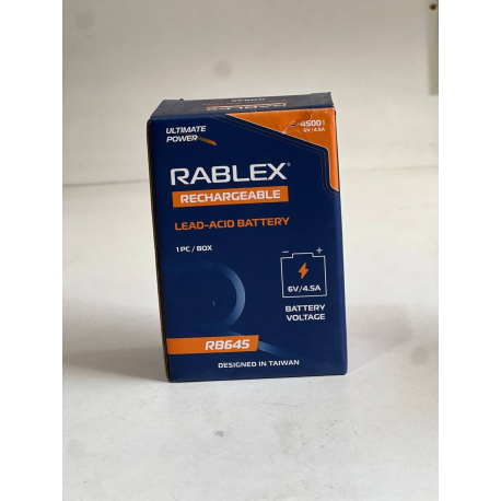 A795Акумулятор 6v 4.5Ah Rablex RB645